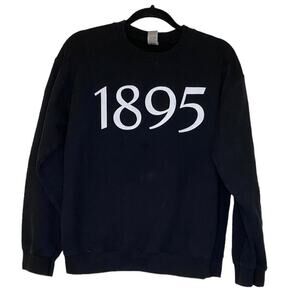 Chi Omega Sorority 1895 Black White Crewneck Fleece Sweatshirt Women’s Medium